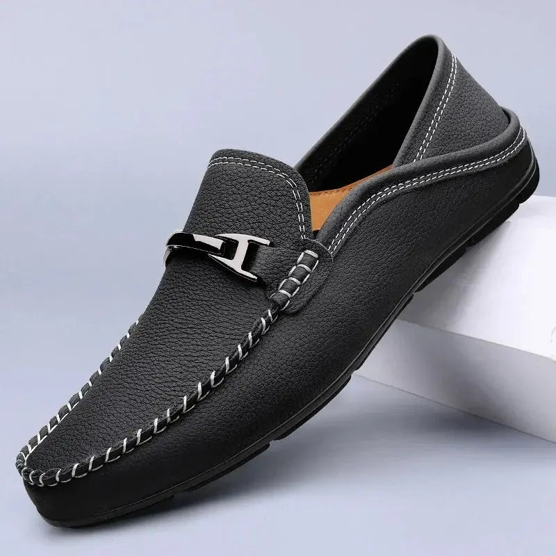 Melver Genuine Leather Loafers - TARHUS