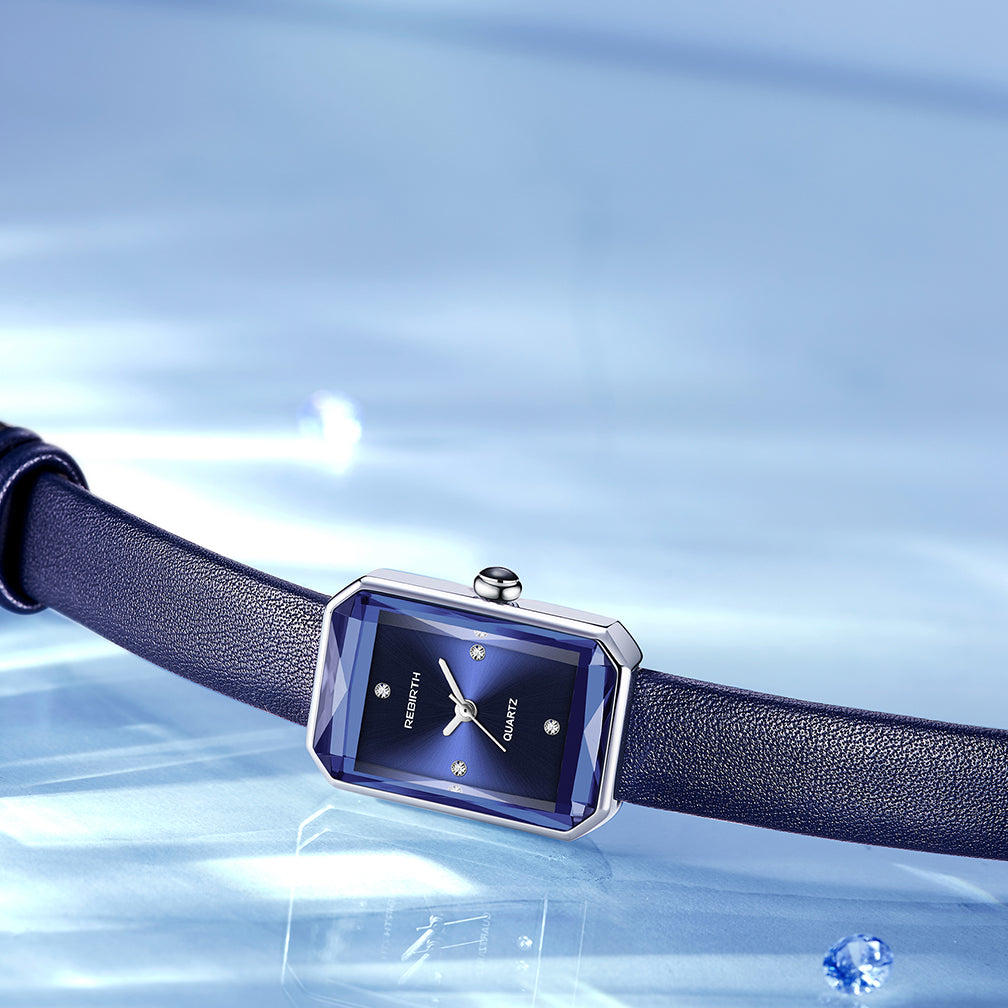 Aurora | Wristwatch – Classic Rectangular Watch with Leather Strap TARHUS Womens Watch