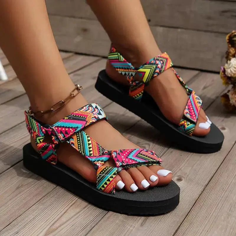 Boho Colorful Women’s Summer Sandals - TARHUS