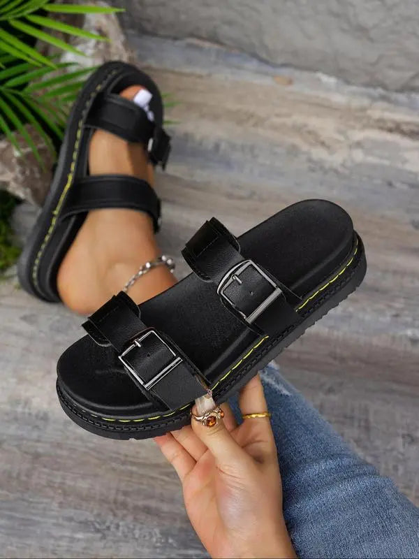 Sienna | Double Strap Summer Slides for Women - Beach Slides - TARHUS