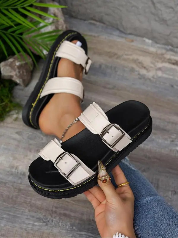 Sienna | Double Strap Summer Slides for Women - Beach Slides - TARHUS