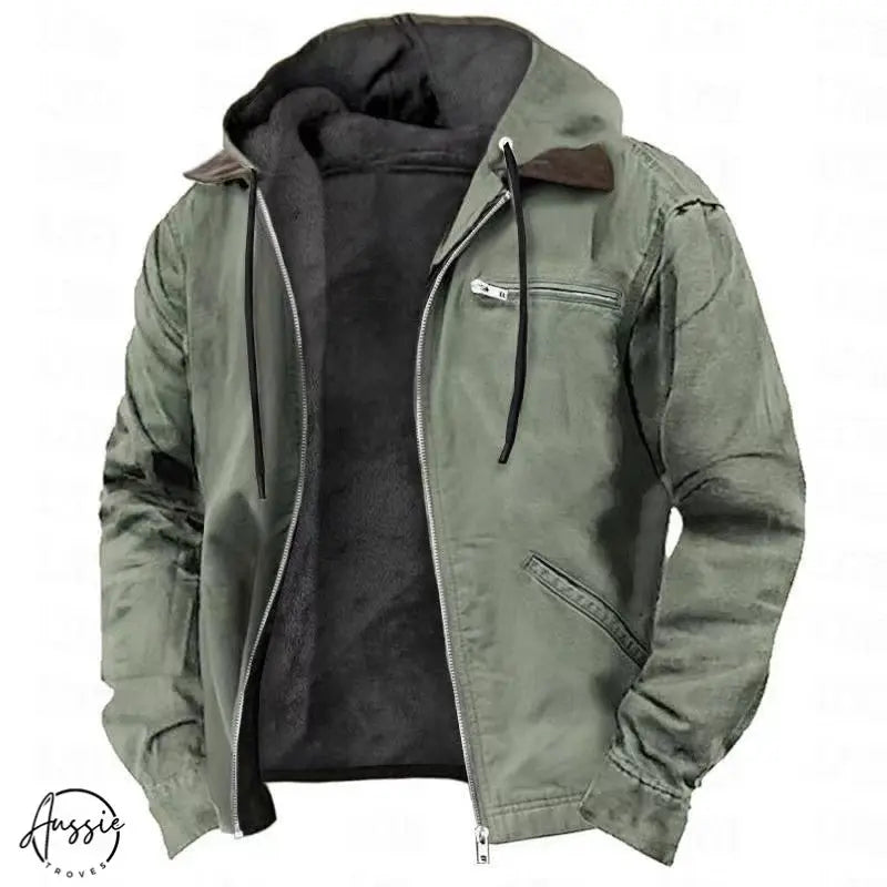 Titan | Men's Fleece-Lined Hooded Jacket - TARHUS