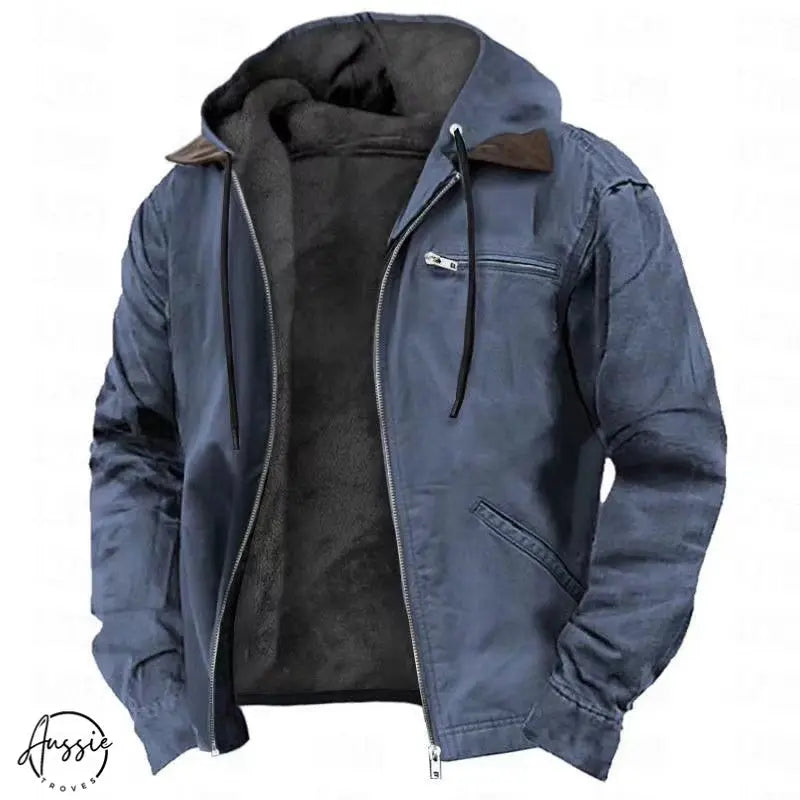 Titan | Men's Fleece-Lined Hooded Jacket - TARHUS