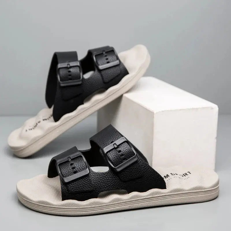 Delmar | Comfort Slides – Adjustable Dual-Strap Sandals with Ergonomic Sole TARHUS Men Shoes