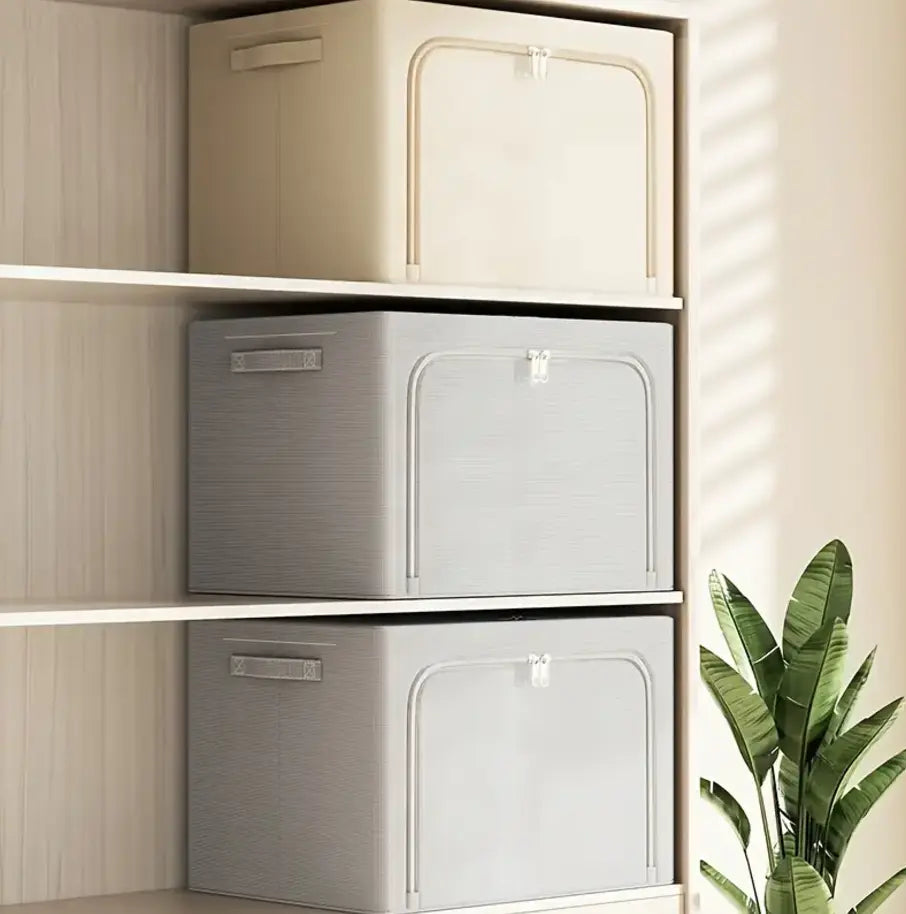 STACKABLE LINEN STORAGE BOXES - TARHUS