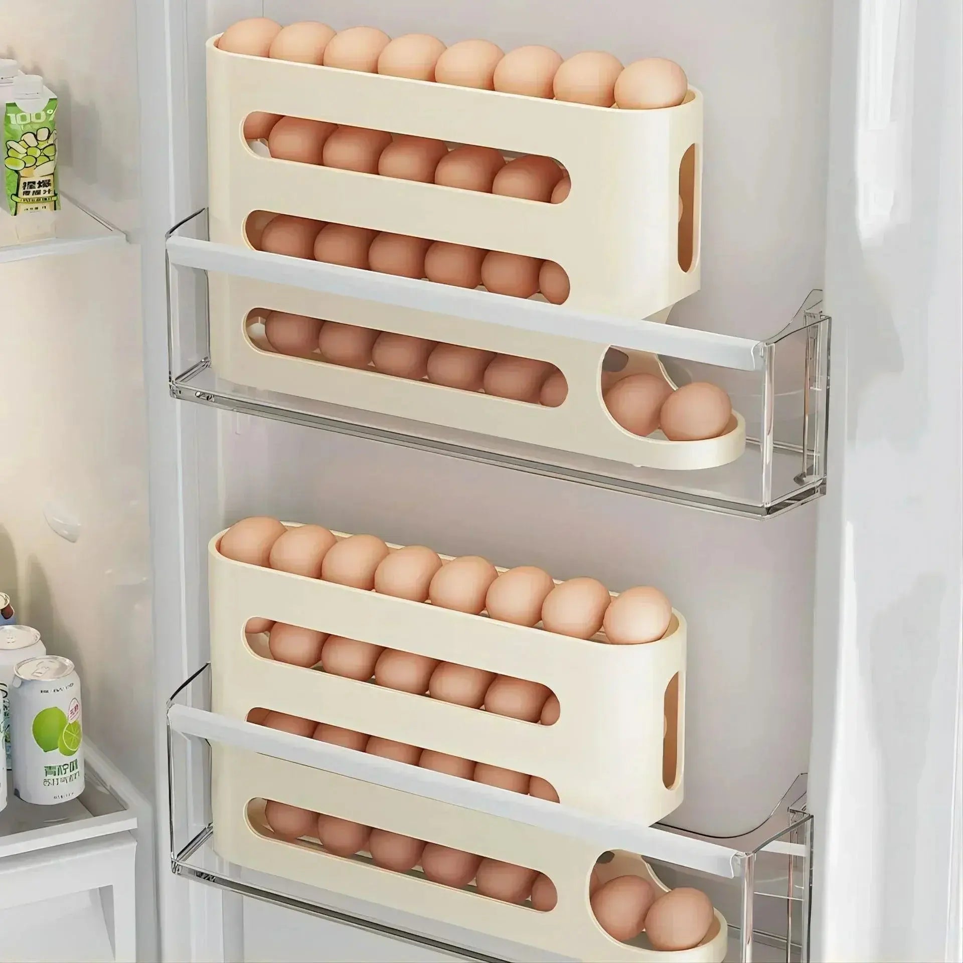 Slide Egg Storage Box – 4-Layer Automatic Egg Dispenser - TARHUS