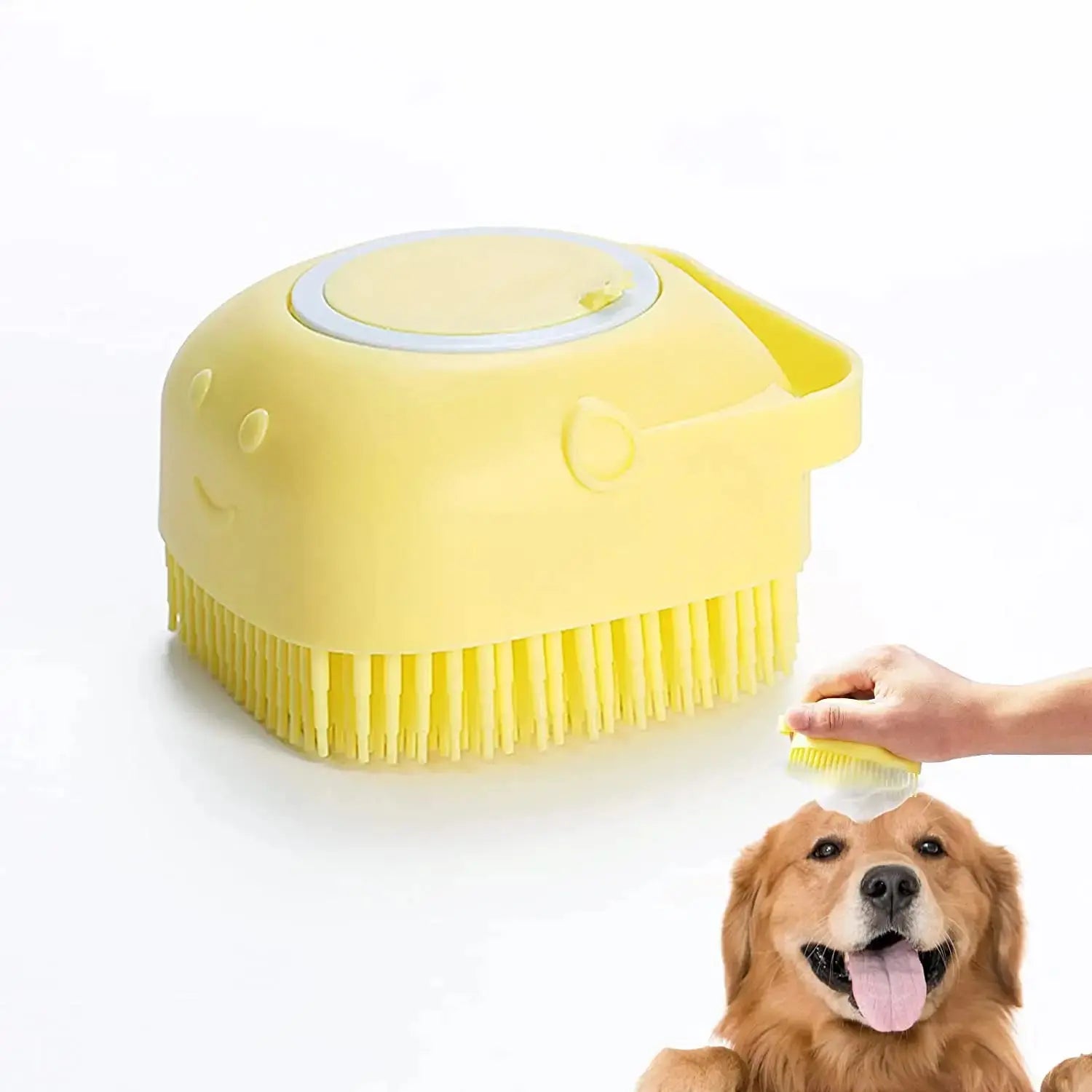 Dog Bath & Grooming Brush – 2-in-1 Shampoo & Massage Tool - TARHUS