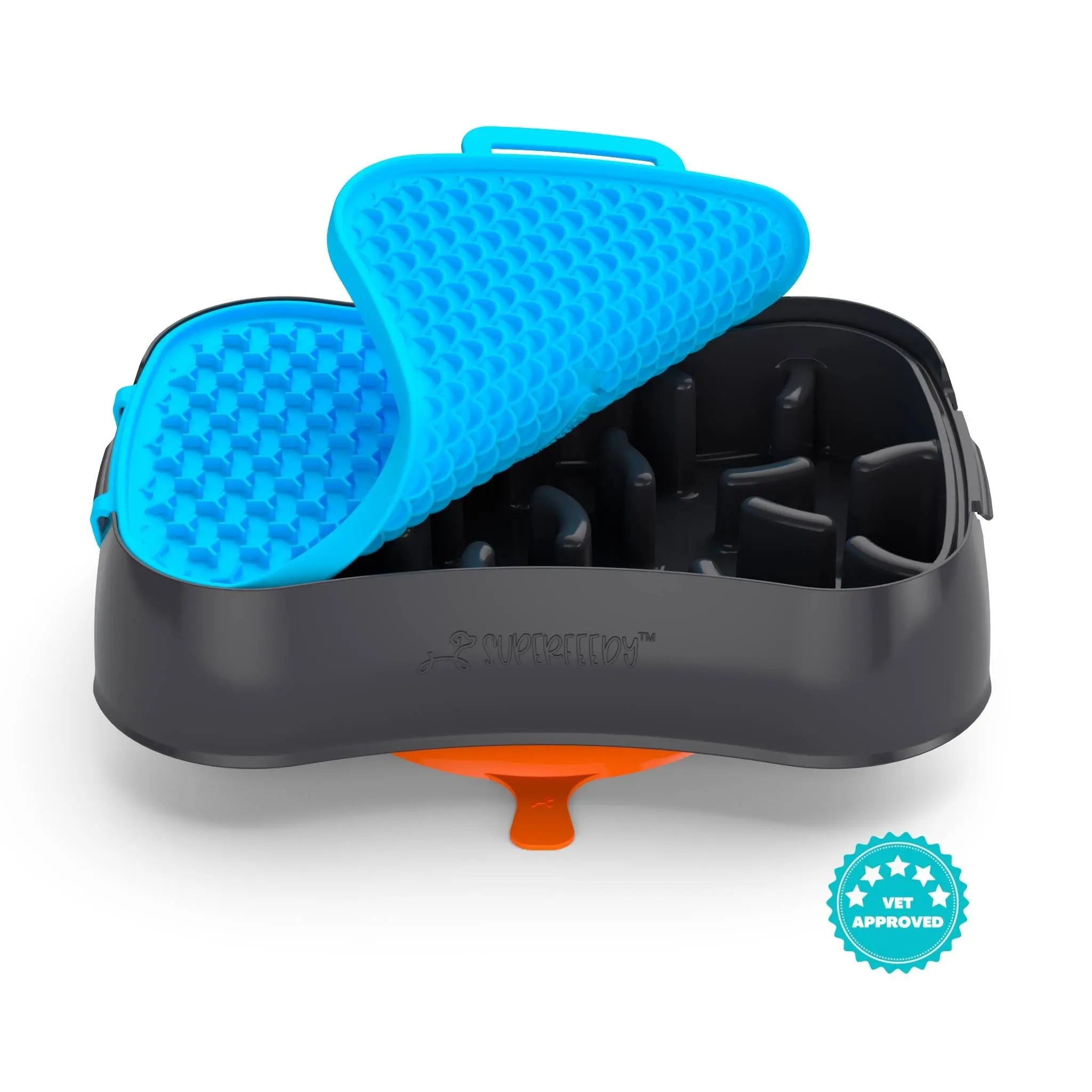 Slow Feeder Dog Bowl with Lick Mat – 4-in-1 Anti-Choke & Interactive Pet Feeder - TARHUS