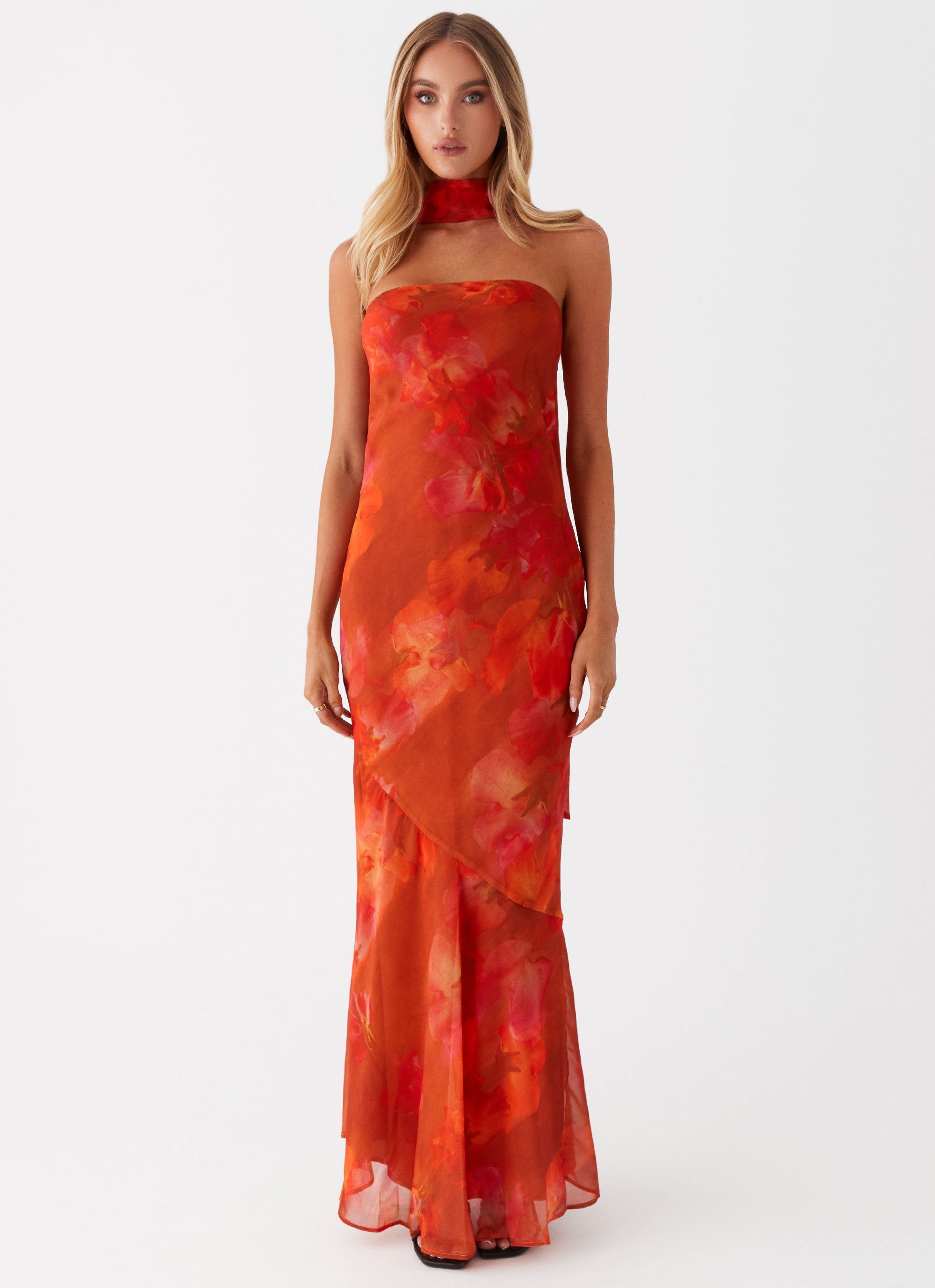 Womens Strapless Bodycon Mermaid Maxi Dress Abstract Print – Elegant Slim Fit Evening Party Dress TARHUS Maxi Dress