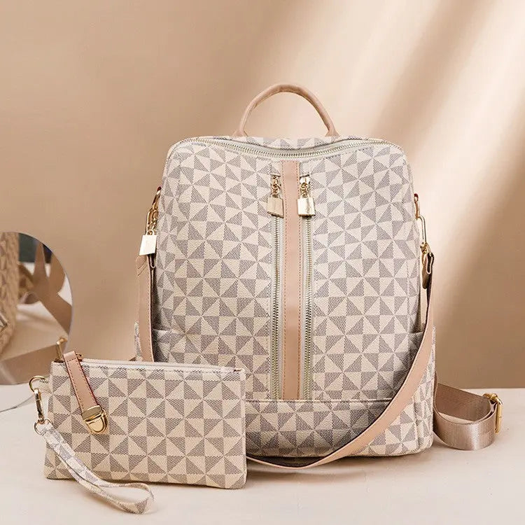 Stylish Convertible Backpack with Clutch - TARHUS