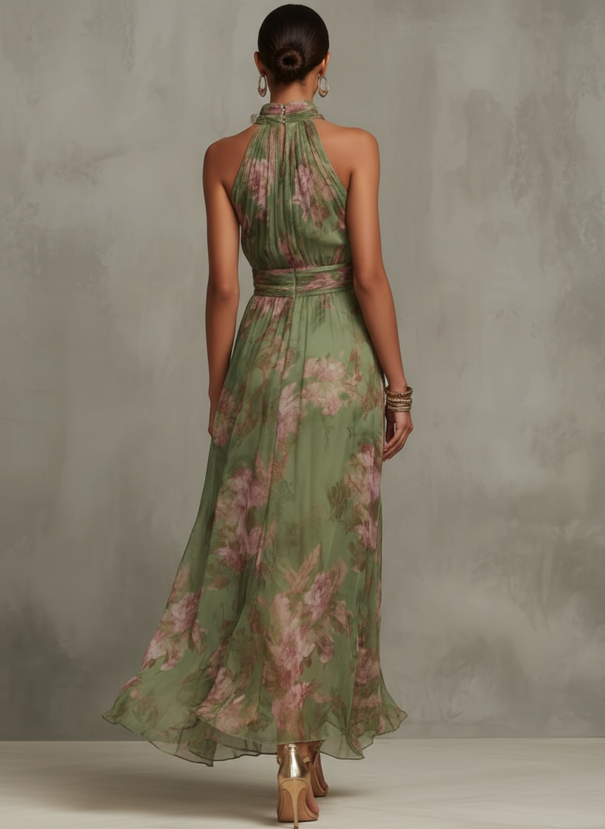 Sophie | Elegant Floral Summer Dress TARHUS Floral Dresses