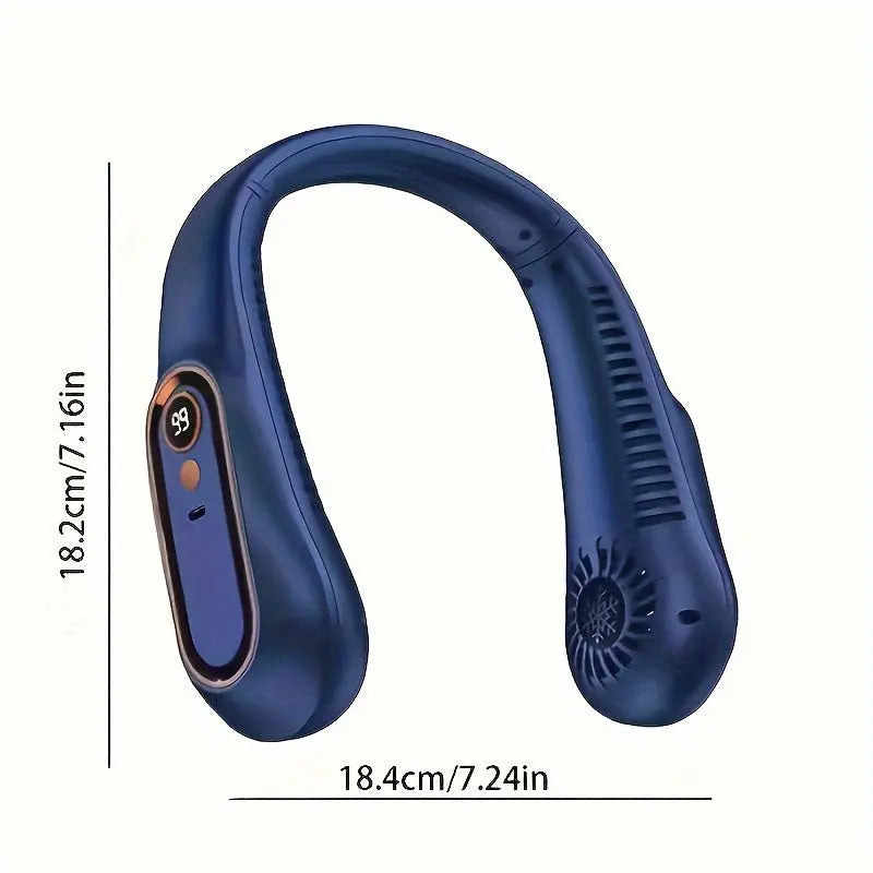 Portable USB Neck Fan – Super Ice Cooling, Adjustable Personal Fan for Summer TARHUS Electronics & Gadgets