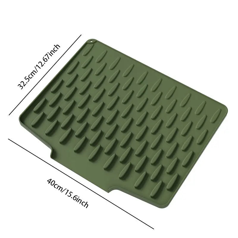 Sloped Silicone Draining Mat – Heat-Proof & Non-Slip - TARHUS