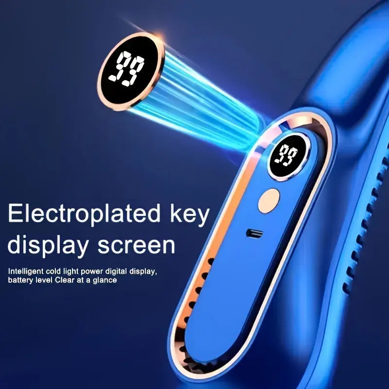 Portable USB Neck Fan – Super Ice Cooling, Adjustable Personal Fan for Summer TARHUS Electronics & Gadgets