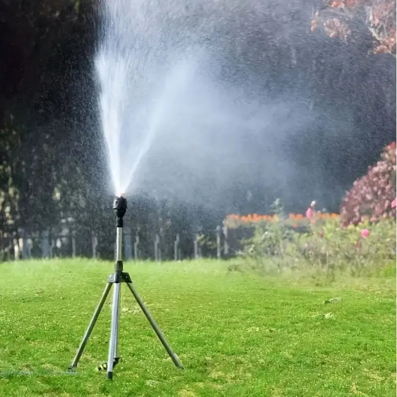 AquaSpin | 360° Tripod Lawn Sprinkler – Adjustable Rotating Irrigation TARHUS Electronics & Gadgets