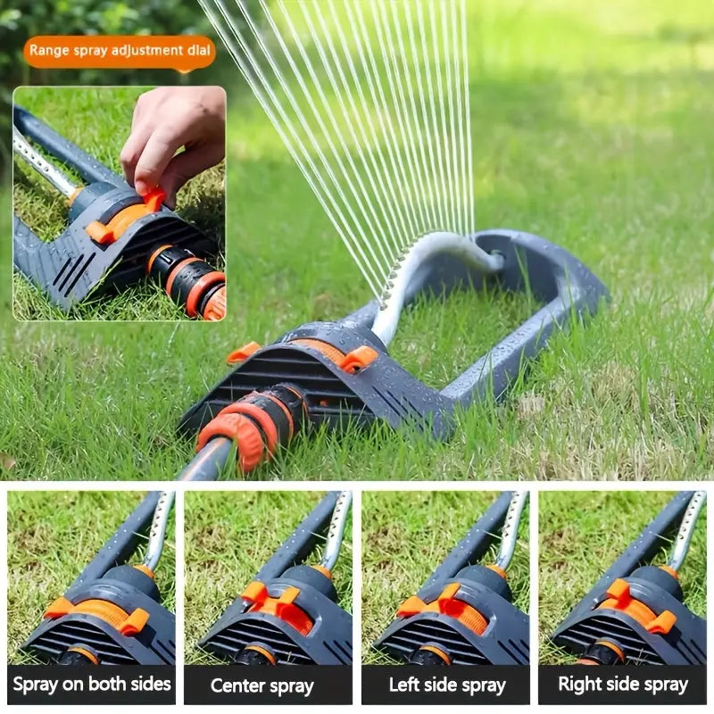 RainWave | 19-Hole Automatic Swing Sprinkler – Adjustable Lawn Irrigation TARHUS Garden