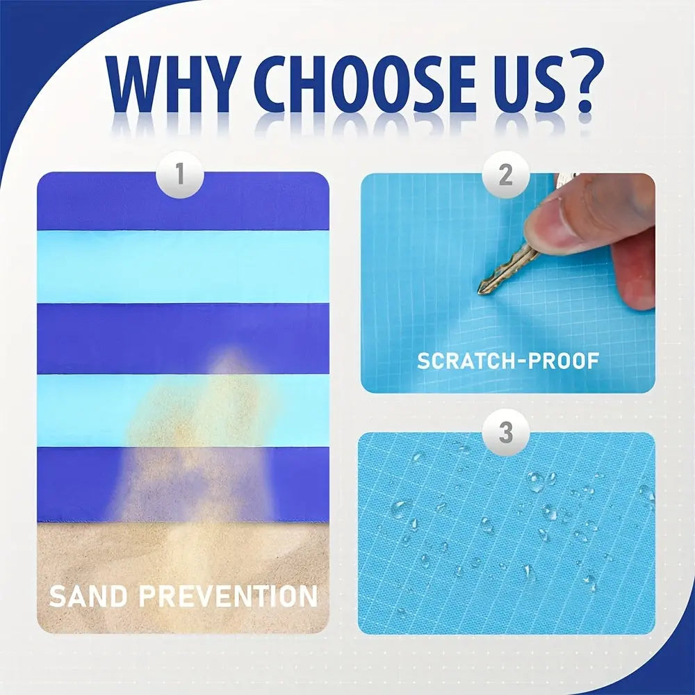 Solara | Oversized Picnic Beach Blanket – Lightweight Sandproof Mat for Travel & Camping TARHUS Outdoor & Survival