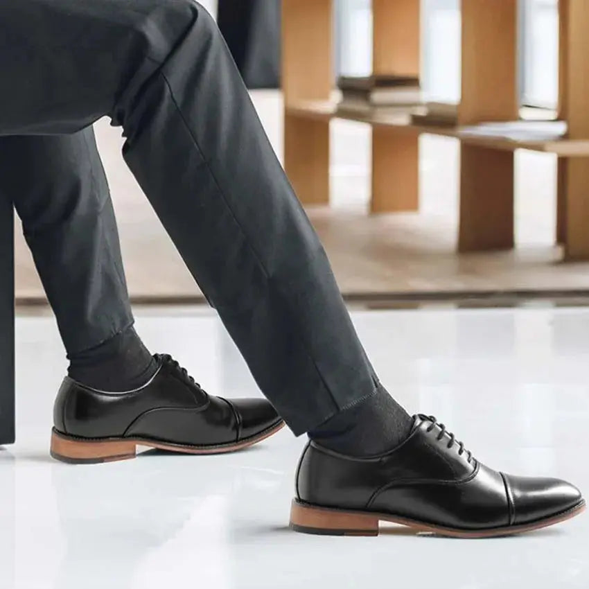 Bruno | Classic Brown Dress Shoes Cap-Toe Oxford TARHUS Clothing & Accessories