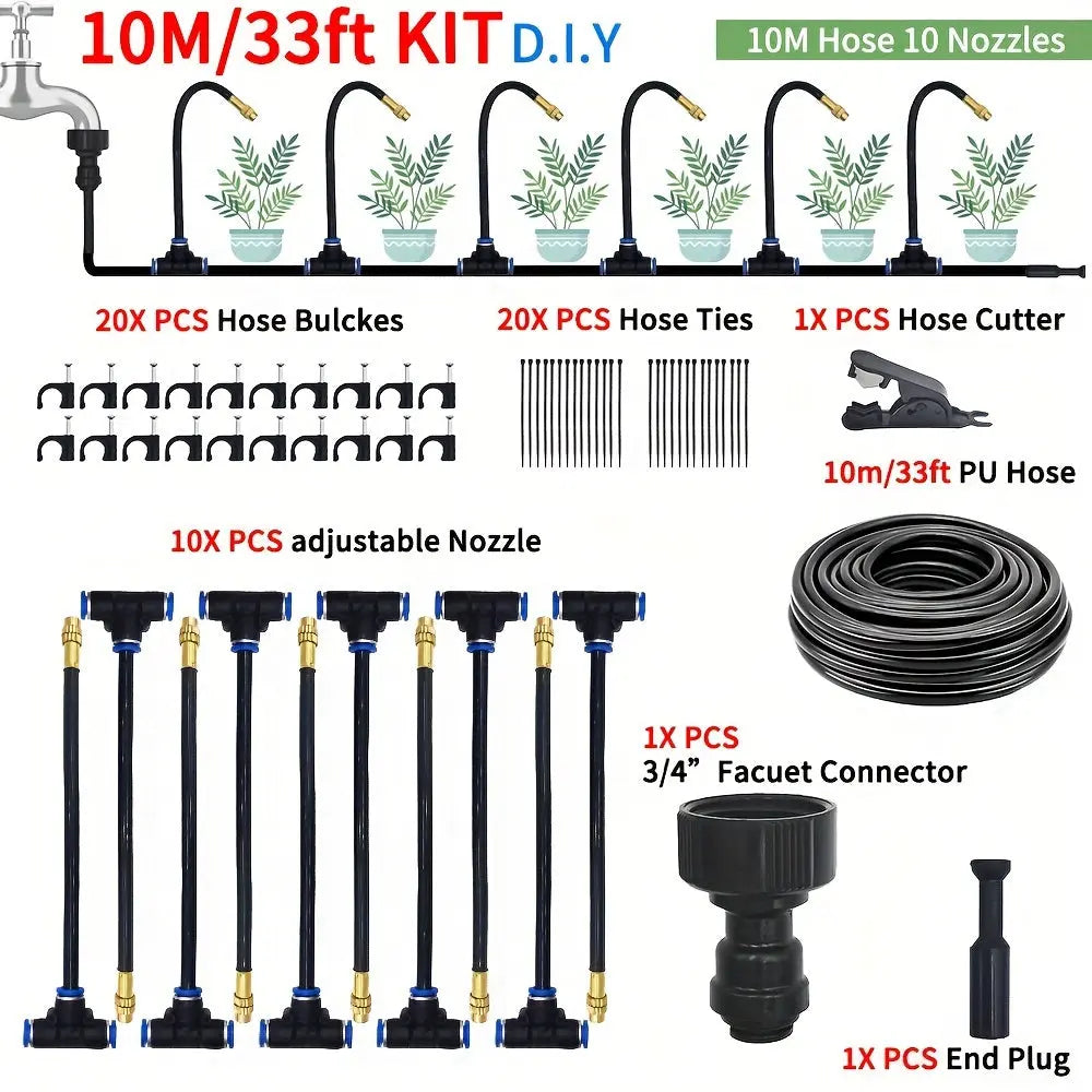 MistFlow | DIY Greenhouse Watering & Patio Misting System – No Electricity TARHUS Electronics & Gadgets