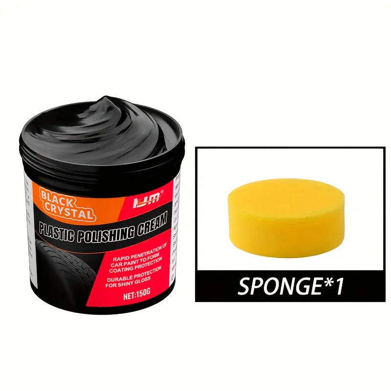 150g Plastic & Rubber Repair Paste – Interior Trim Restorer & Tire Shine Wax for Cars | Scratch Repair - TARHUS