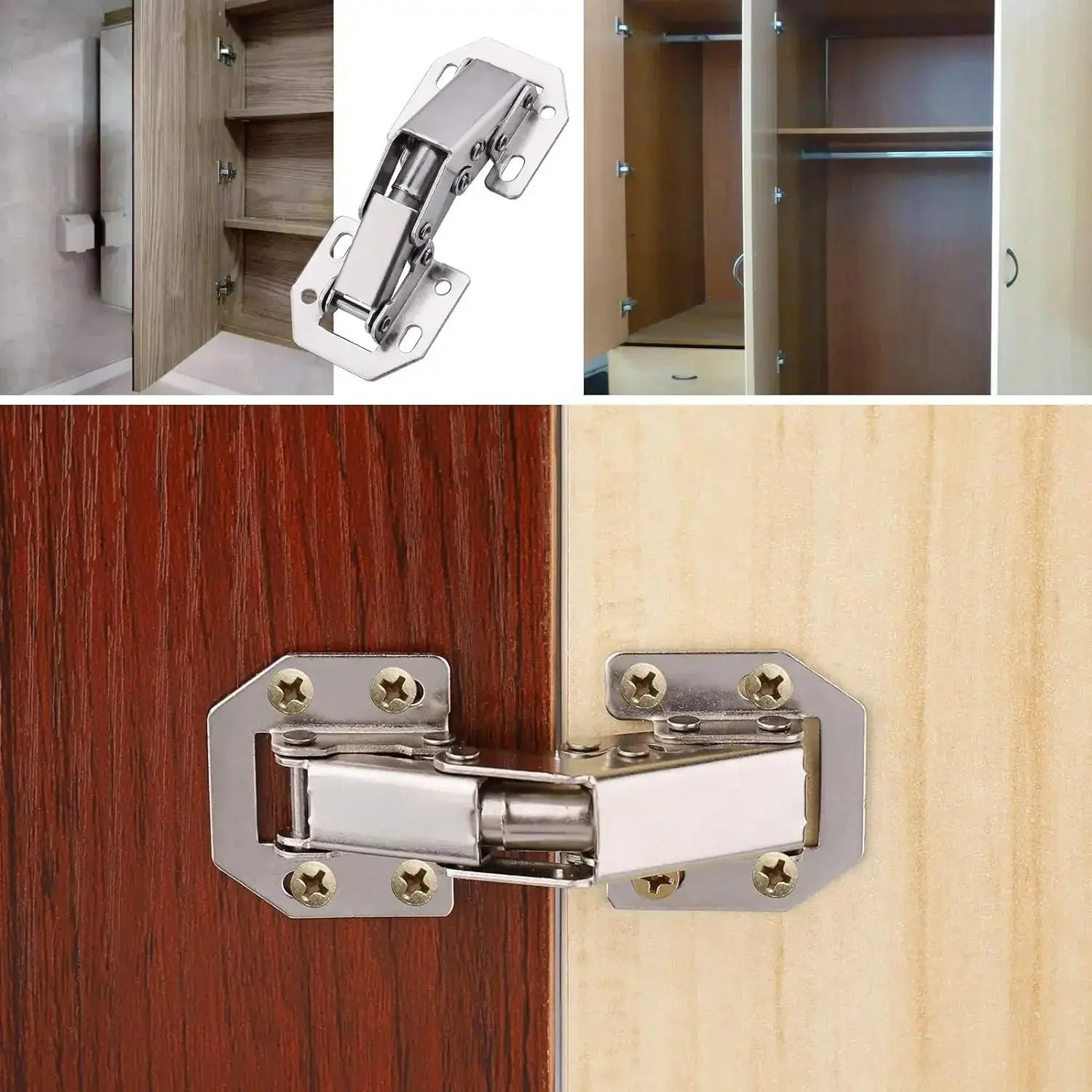 10 PCS Soft Close Cabinet Hinges – Concealed Hydraulic Hinges for Kitchen Cupboards & Furniture Doors - TARHUS