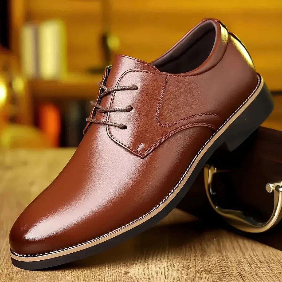 Chris | Classic Brown Dress Shoes Lace-Up Oxford TARHUS Clothing & Accessories