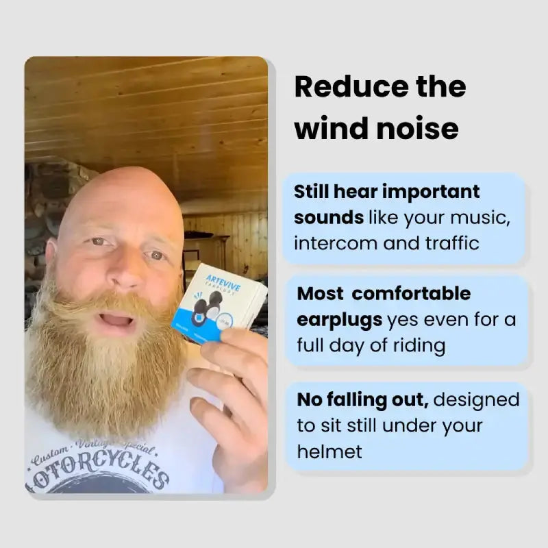 Motor Earplugs - Reduces Noise by 27 dB - TARHUS