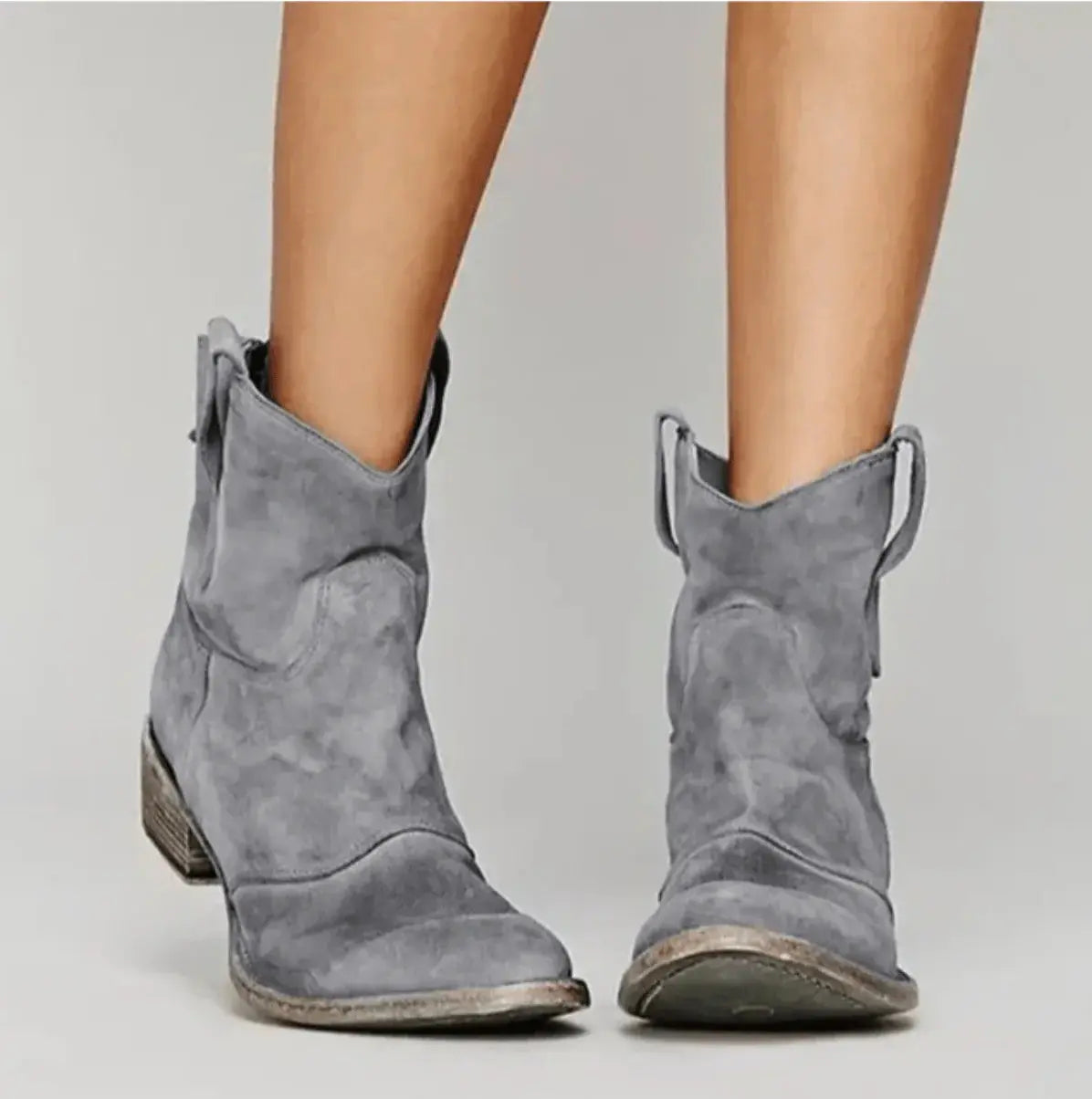 Savannah Suede Western Ankle Boots TARHUS Women Shoes