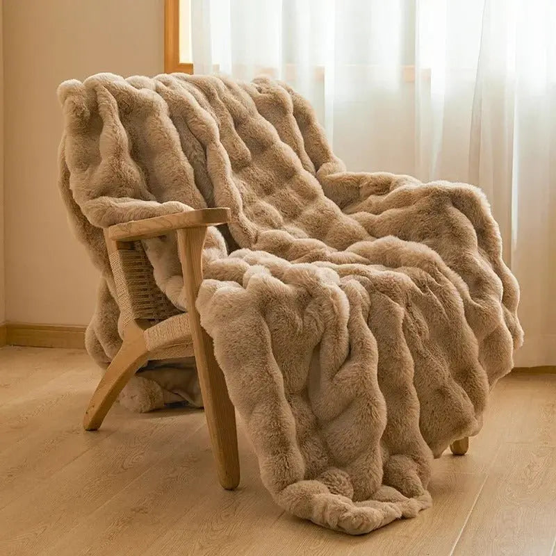 The Square Fleece Blanket – Ultra-Soft Plush Throw for Couch, Bed & Travel | Lightweight, Warm & Machine Washable - TARHUS