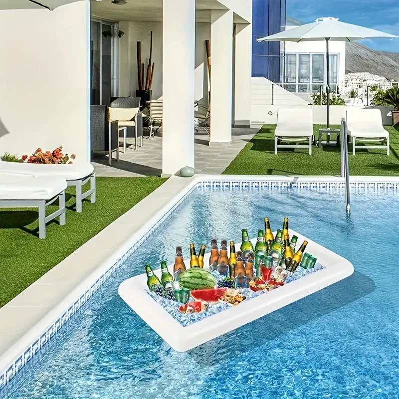 Durable PVC Inflatable Ice Tray for Pool & Camping - Perfect for Food & Beverages - TARHUS