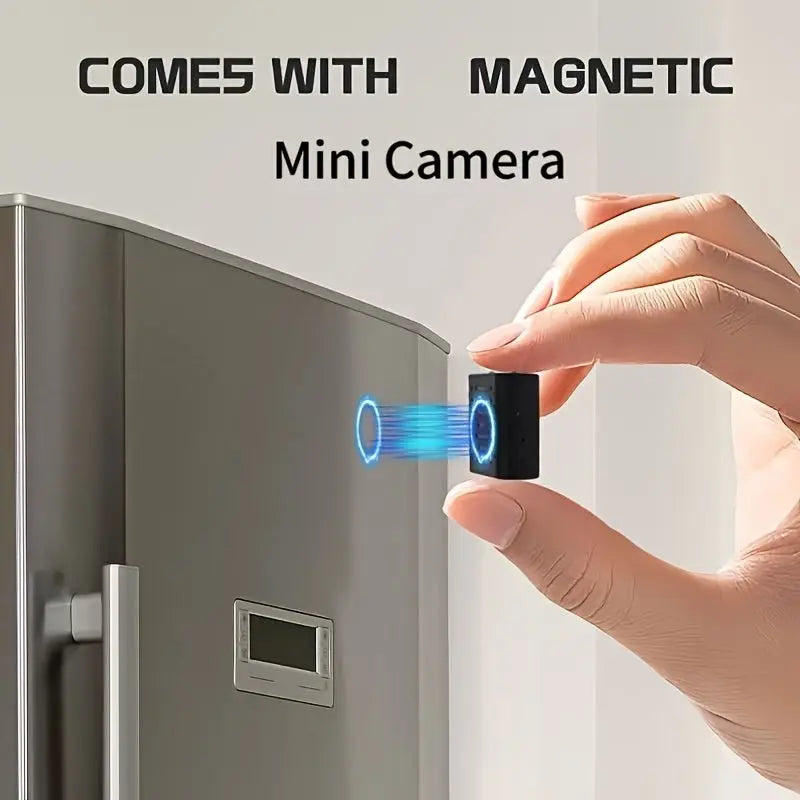 Mini HD Magnetic Security Camera with Night Vision & AI Motion Detection - TARHUS