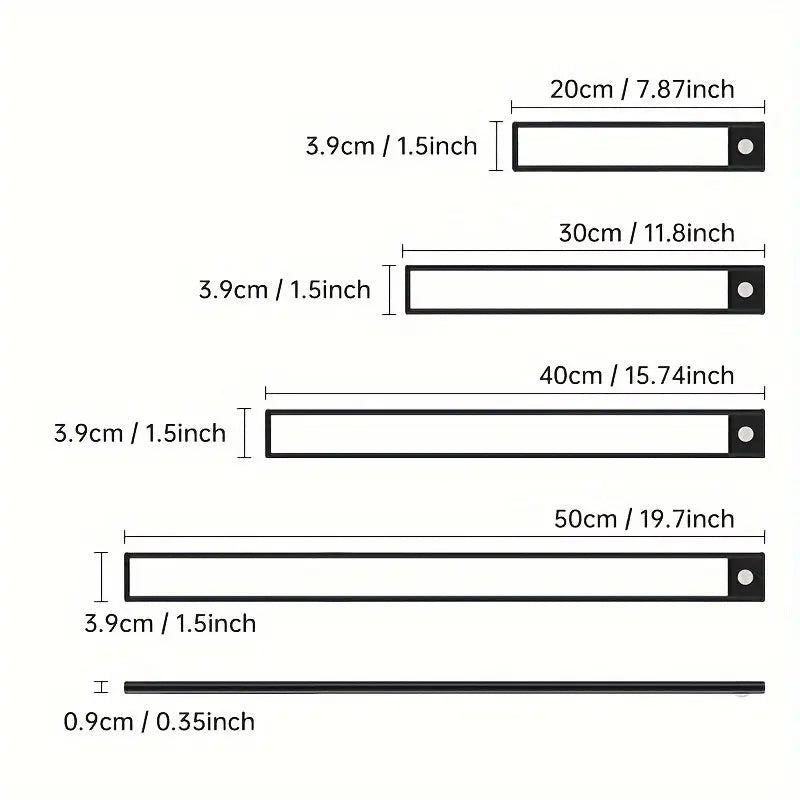 Rechargeable Motion Sensor LED Light Strip – USB-Powered Night Light - TARHUS