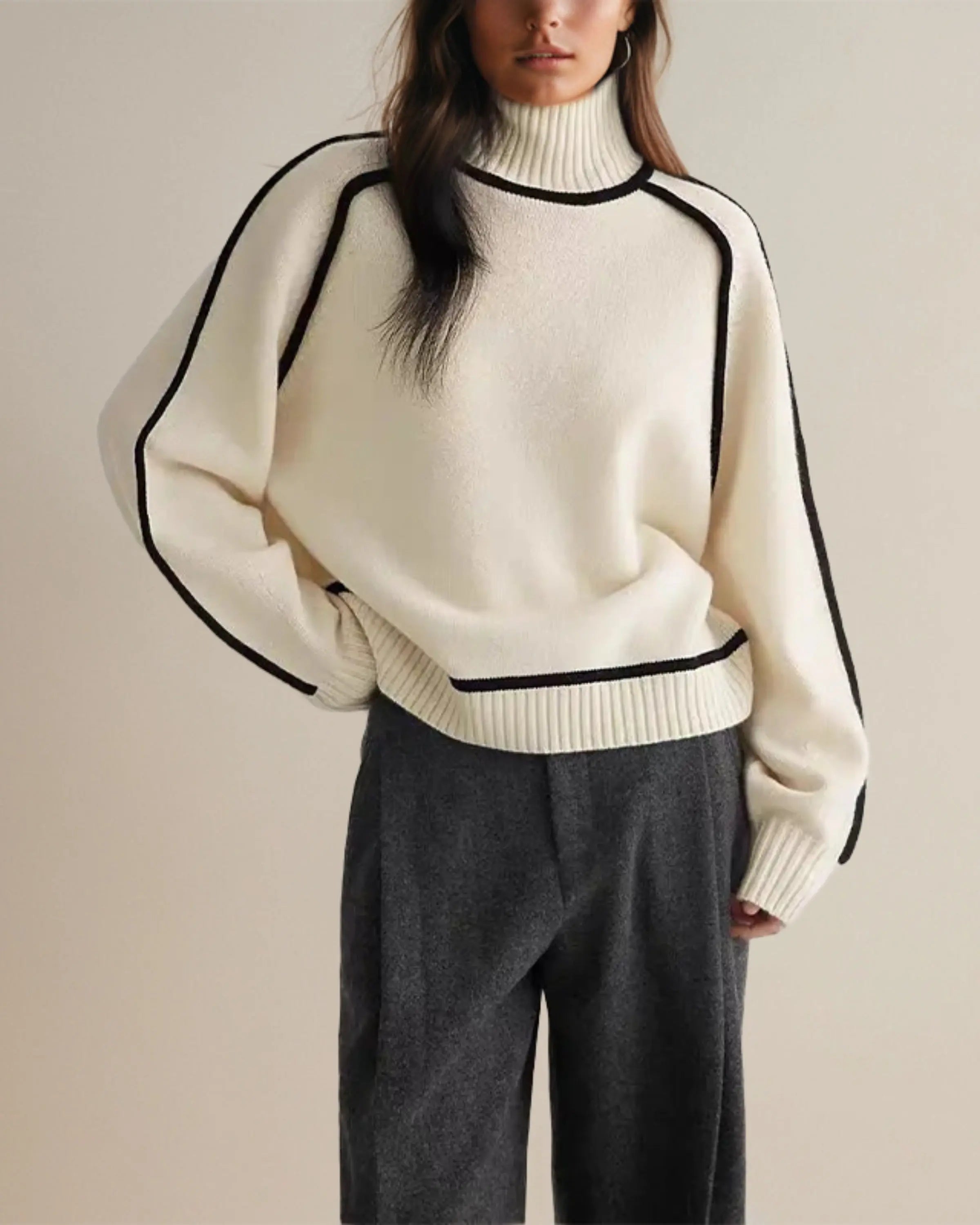 Claire - Elegant turtleneck sweater - TARHUS