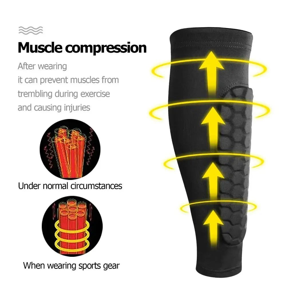 1 Pair Honeycomb Soccer Shin Guards – Lightweight Padded Protection for Youth & Adults - TARHUS