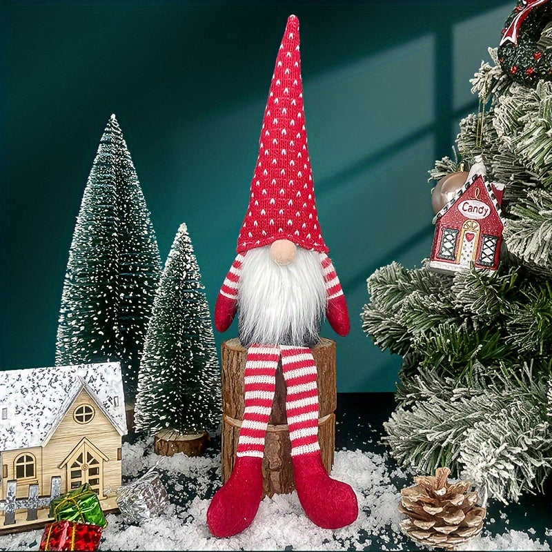 Festive Christmas Gnome Decoration – Whimsical Holiday Dwarfs for Cozy Winter Charm TARHUS Christmas