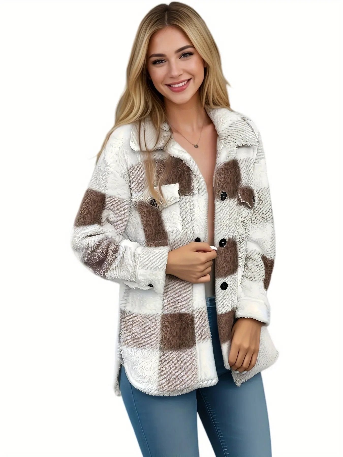 Amelia - Women’s Plush Fleece Jacket - TARHUS