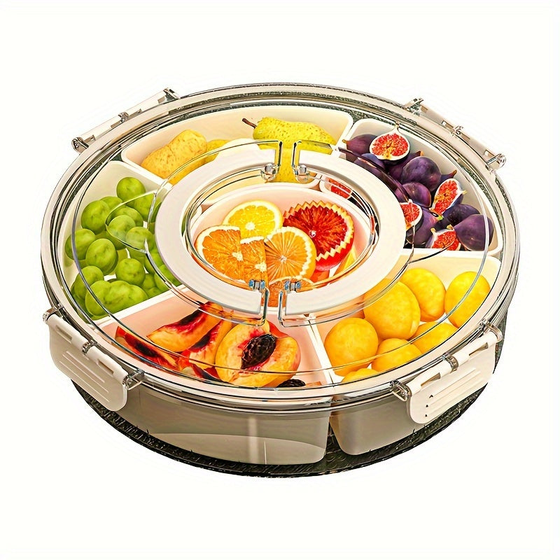 Rotating Snack Tray with Lid – Perfect for Parties & Holidays | SnackSpin TARHUS Kitchen
