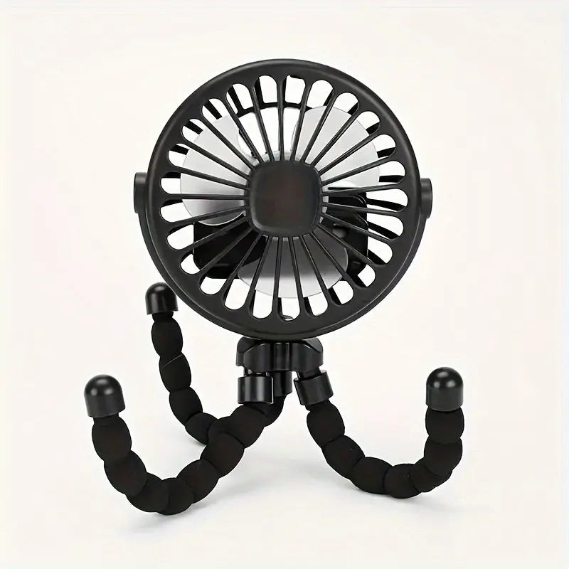 Portable USB Rechargeable Octopus Fan – Flexible Handheld Electric Mini Fan for Desk TARHUS Electronics & Gadgets