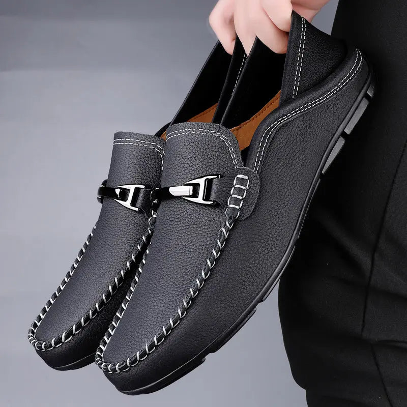 Melver Genuine Leather Loafers - TARHUS