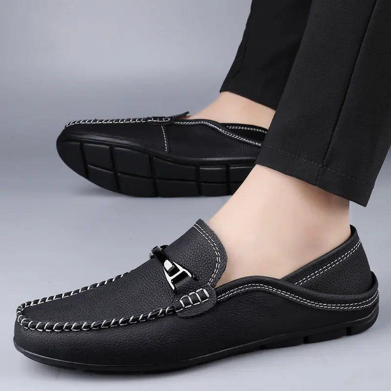Melver Genuine Leather Loafers - TARHUS
