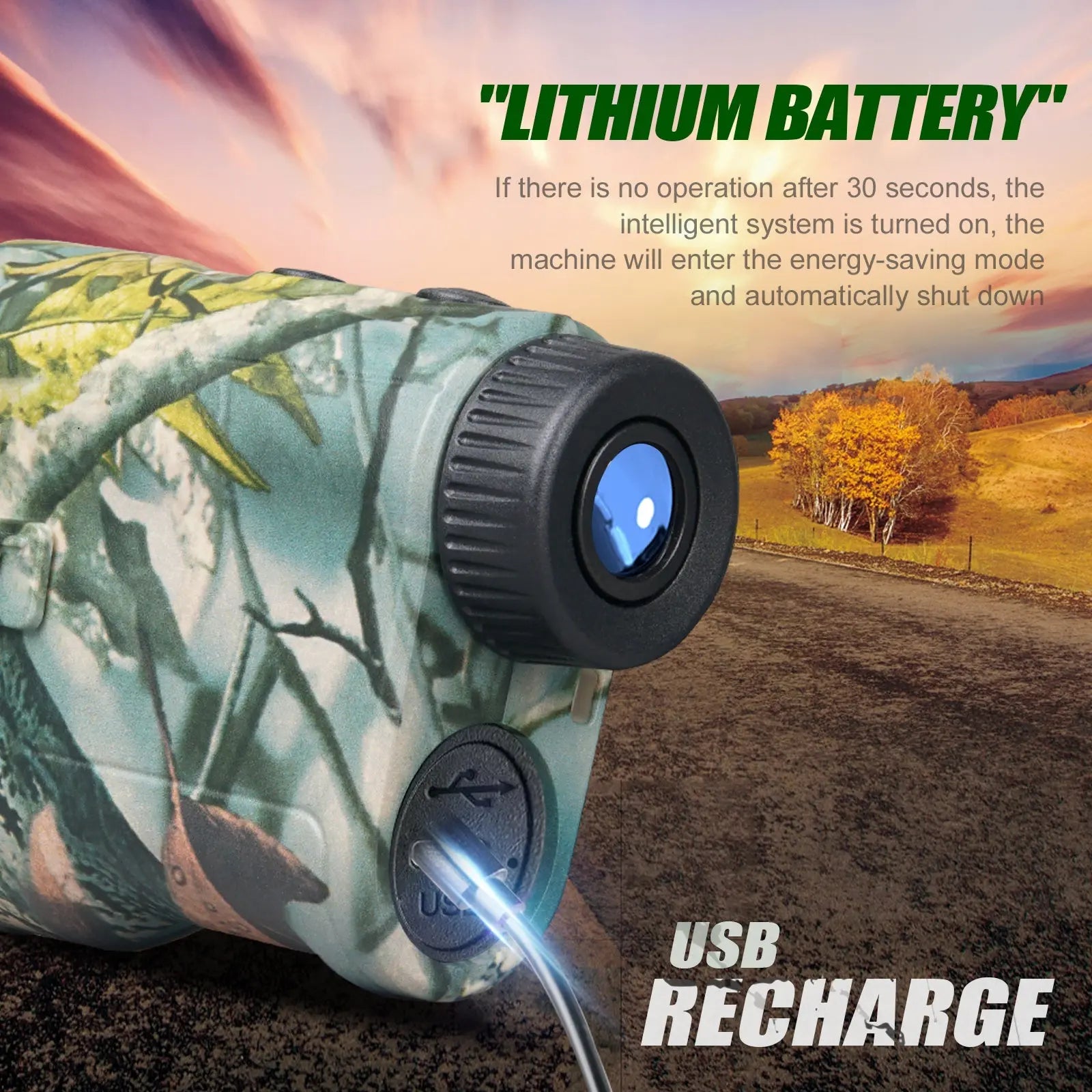 300m Laser Range Finder – High-Precision Hunting Rangefinder for Archery, Shooting & Outdoor Sports - TARHUS