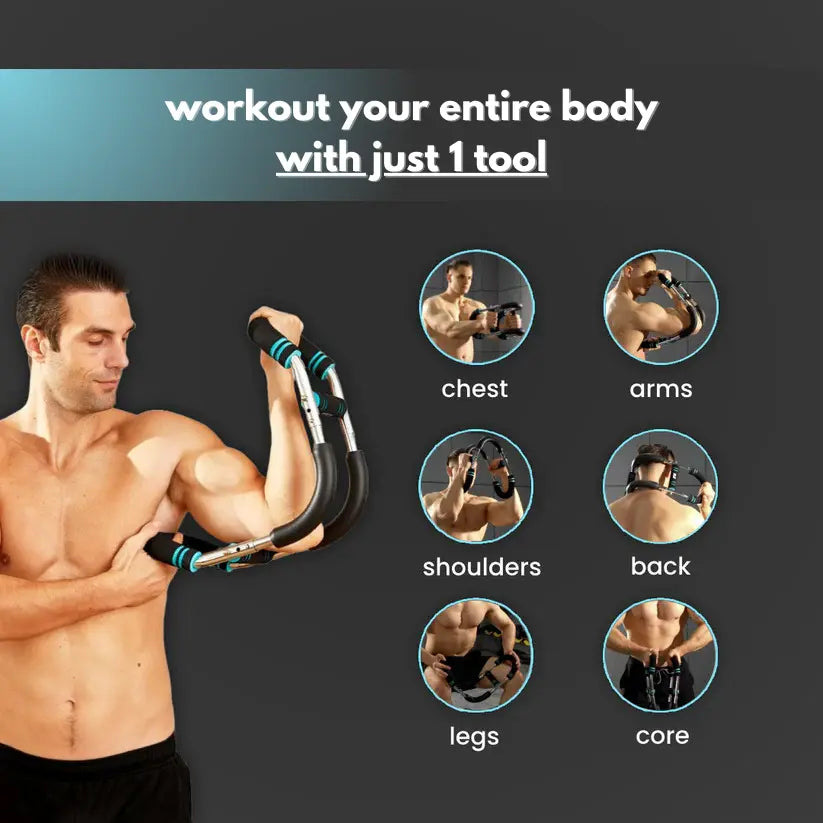 Compact Resistance Trainer – Full-Body Home Workout Device - TARHUS