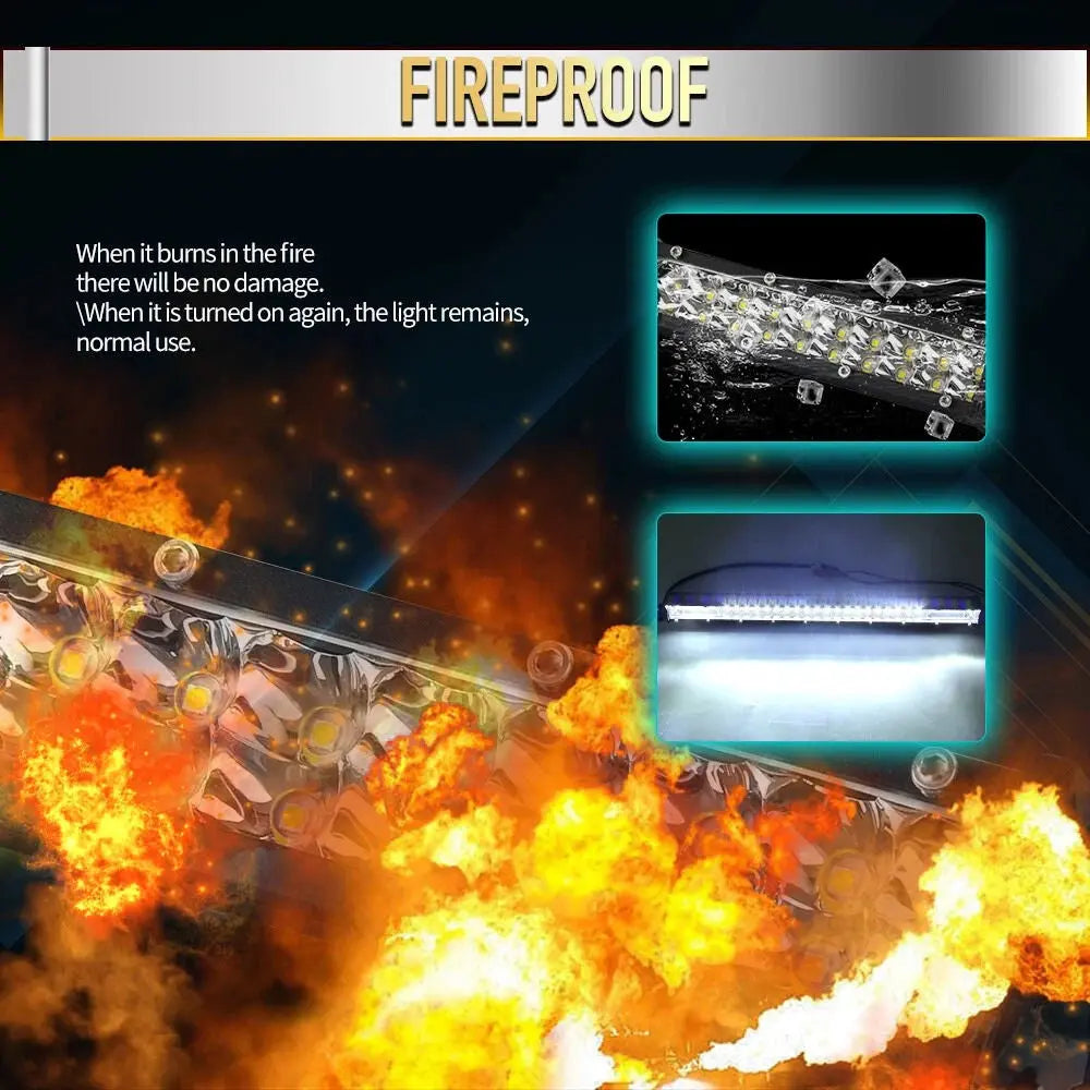 LED Light Bar for Trucks, SUVs & Boats – Waterproof Off-Road Flood - TARHUS