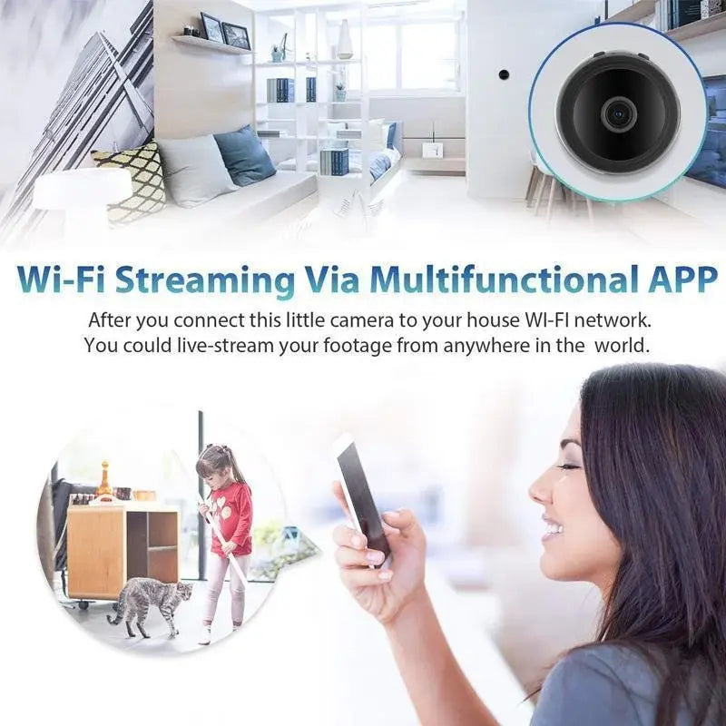1080p Magnetic WiFi Mini Camera – Wireless Hidden Security Cam - TARHUS