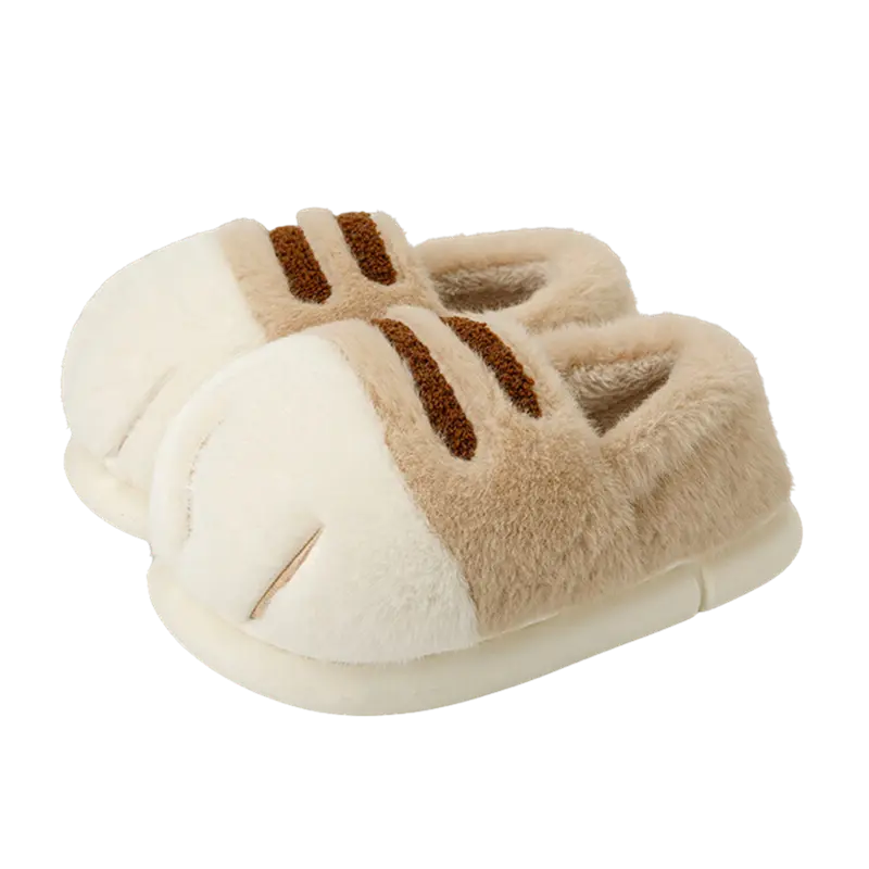 Cat Paw Slippers – Ultra-Soft Plush Animal Paw Slippers for Women & Men - TARHUS