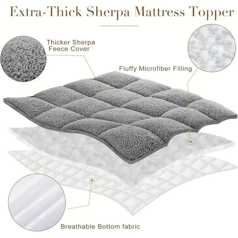Plush Sherpa Fleece Topper - TARHUS