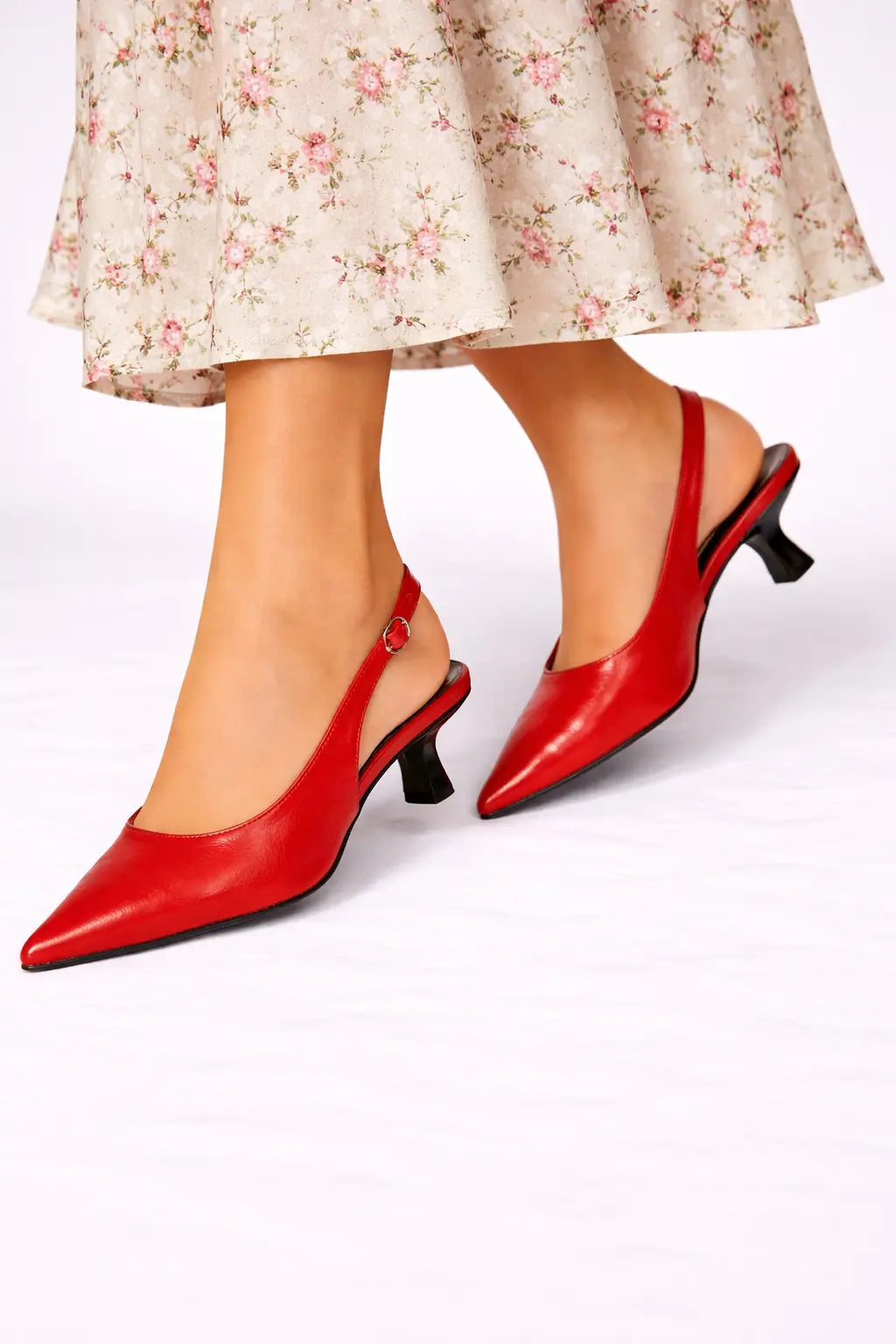 Lucinda | Women Pointed Toe Slingback Kitten Heels TARHUS women shoes
