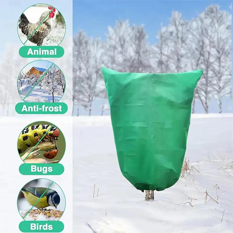 Plant Thickened Drawstring Bag Freeze Protection Covers - TARHUS