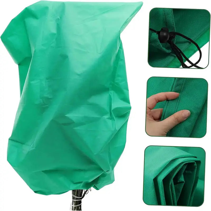 Plant Thickened Drawstring Bag Freeze Protection Covers - TARHUS