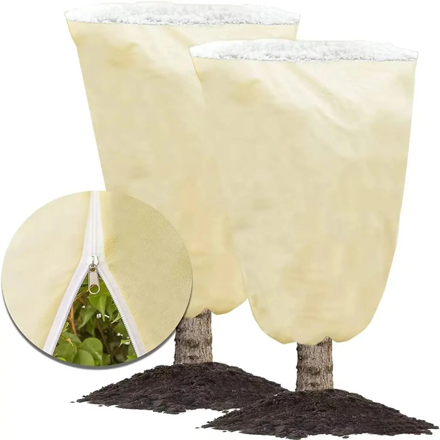 Plant Thickened Drawstring Bag Freeze Protection Covers - TARHUS